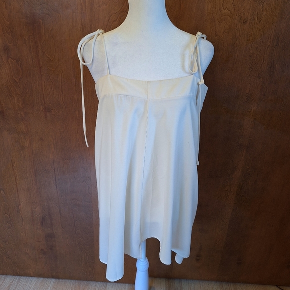 Urban Outfitters Elegant Cream Sleeveless Top, mini dress or swimsuit cover. . - Picture 7 of 9